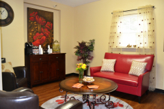 Family Living Room with Coffee Bar
